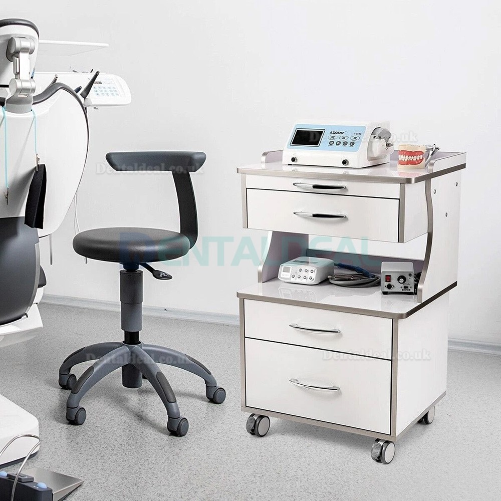 Dentech G15 Mobile Dental Surgical Instrument Trolley Cart with 3 Drawers